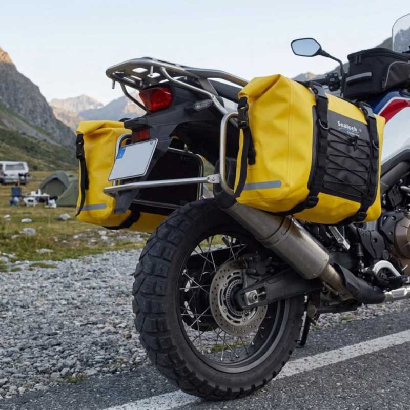 Vízálló motoros táskák – hegesztett PVC, 40–80L | OEM